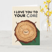 Happy Anniversary Cute Funny Simple Tree Card Karte (Gelbe Blume)