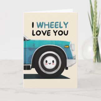 Happy Anniversary Cute Funny Simple Wheel Card Karte