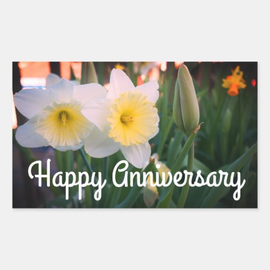 Happy Anniversary Daffodil Stickers (Vorderseite)