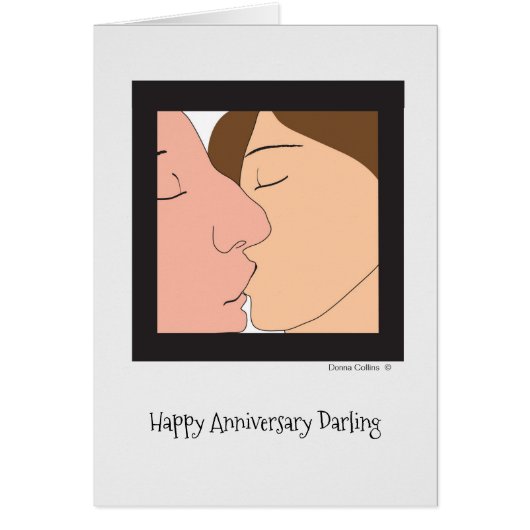 Happy Anniversary Darling Anniversary Card (Vorne)