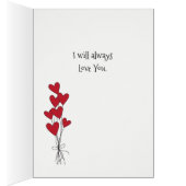 Happy Anniversary Darling Anniversary Card (Innen (Rechts))