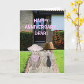 HAPPY ANNIVERSARY, DEAR! KARTE (Gelbe Blume)