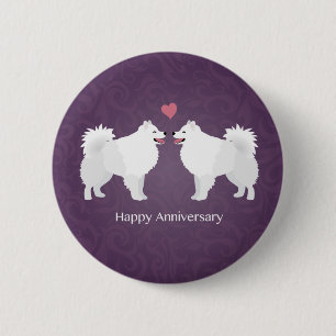 Happy Anniversary Design des amerikanischen Eskimo Button