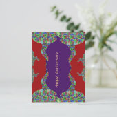 Happy Anniversary - Emotionale Touch Orientalische Postkarte (Stehend Vorderseite)