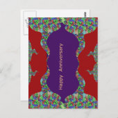 Happy Anniversary - Emotionale Touch Orientalische Postkarte (Vorne/Hinten)