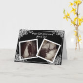 Happy Anniversary Foto Card Karte (Gelbe Blume)