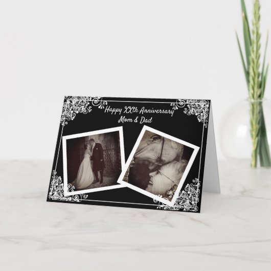 Happy Anniversary Foto Card Karte (Vorderseite)