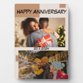 Happy Anniversary Foto Collage Fotoplatte (Vorderseite)