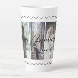 Happy Anniversary Foto Collage Tasse Vertikales Fo