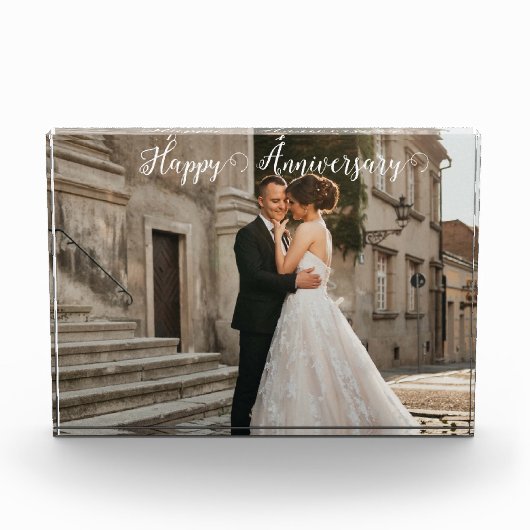 Happy Anniversary Foto - Personalisiertes Paar (Vorderseite)
