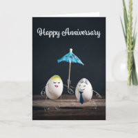 Happy Anniversary Funny Egg Couple Spaß