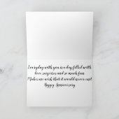 ***HAPPY ANNIVERSARY*** GLÜCKLICH "SIE" SIND IN ME KARTE (Innenseite)