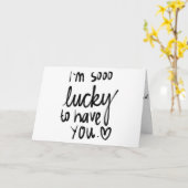 ***HAPPY ANNIVERSARY*** GLÜCKLICH "SIE" SIND IN ME KARTE (Gelbe Blume)