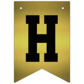 Happy Anniversary Golden and White Wimpelkette (Erste Fahne)