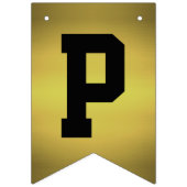 Happy Anniversary Golden and White Wimpelkette (Dritte Fahne)