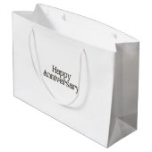 Happy Anniversary Große Geschenktasche Geschenktüte (Rückseite Schrägansicht)