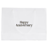 Happy Anniversary Große Geschenktasche Große Geschenktüte (Rückseite)
