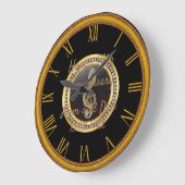 Happy Anniversary Große Wanduhr (Winkel)