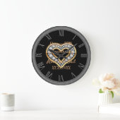 Happy Anniversary Große Wanduhr (Zuhause)