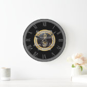 Happy Anniversary Große Wanduhr (Zuhause)