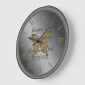 Happy Anniversary Große Wanduhr (Winkel)