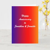 Happy Anniversary Grußkarte Vivid Rainbow Karte (Gelbe Blume)