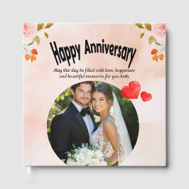 Happy Anniversary Guest Book Gästebuch