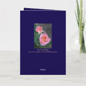 Happy Anniversary/Hearts and Roses Dankeskarte (Rückseite)