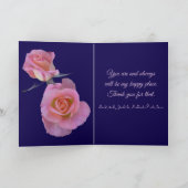 Happy Anniversary/Hearts and Roses Dankeskarte (Innenseite)