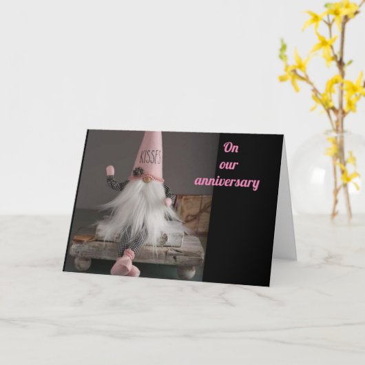 *HAPPY ANNIVERSARY HUSBAND/ PARTNER IN LIFE" KARTE (Gelbe Blume)