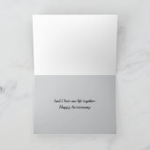 Happy Anniversary Husband Wüste Landschaft Sage Karte (Innenseite)