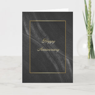 Happy Anniversary in Basic Black Karte