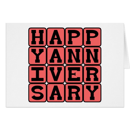 Happy Anniversary, Jahr (Vorderseite (Horizontal))