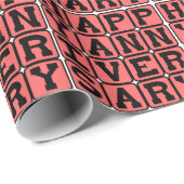 Happy Anniversary, Jahr Geschenkpapier (Rolleneckpunkt)