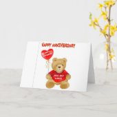 HAPPY ANNIVERSARY KARTE (Gelbe Blume)