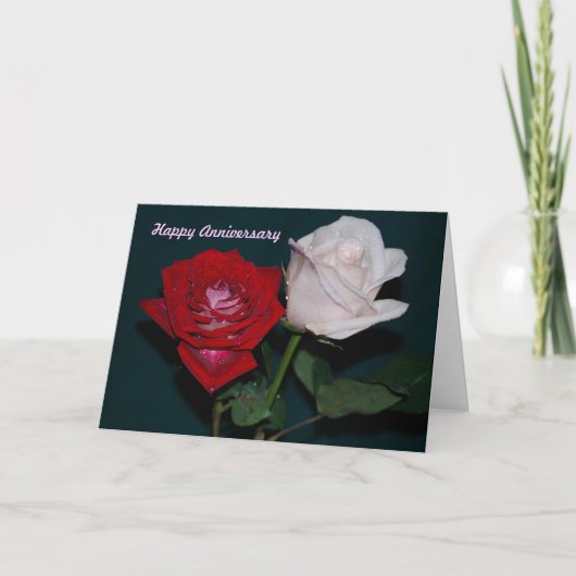 Happy Anniversary Karte (Vorderseite)