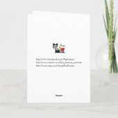 Happy Anniversary Kawaii Dog Puppy Liebe Yorkies Karte (Rückseite)