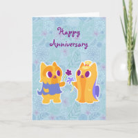 Happy Anniversary Kawaii Dog Puppy Liebe Yorkies