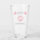 HAPPY ANNIVERSARY KISS GLAS (Rückseite)