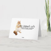 Happy Anniversary Kissing Baby Chipmunks Card Karte (Rückseite)