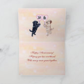 Happy Anniversary Labradors Karte (Innenseite)