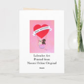 Happy Anniversary Labradors Karte (Rückseite)