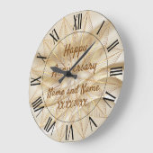 Happy anniversary Large Clock Große Wanduhr (Winkel)