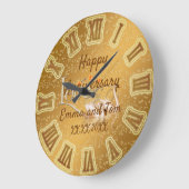 Happy anniversary Large Clock Große Wanduhr (Winkel)