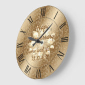 Happy anniversary Large Clock Große Wanduhr (Winkel)