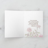 Happy Anniversary Liebliche Ehefrau Rote Rosen Karte (Innenseite)