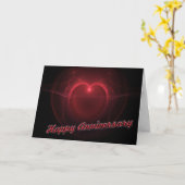 "Happy Anniversary" Lighted Heart Card Karte (Gelbe Blume)