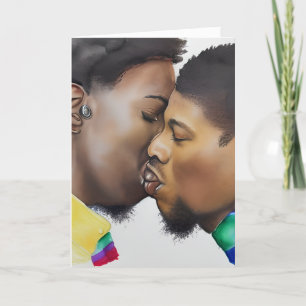 Happy Anniversary Lover LGBTQIA+ Gay Men Karte