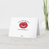 Happy Anniversary Lover Red Lips Kiss Card Karte (Rückseite)