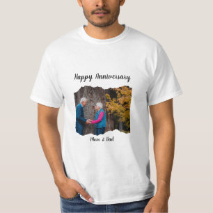 Happy Anniversary Mama & Vater Foto T-Shirt